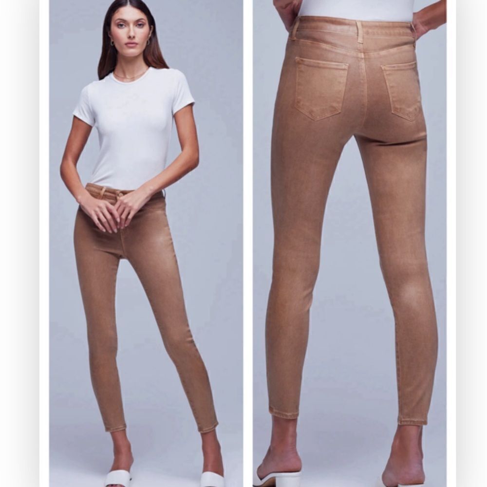 NWT L’AGENCE - MARGOT COATED JEAN - BRIOCHE COATED $335